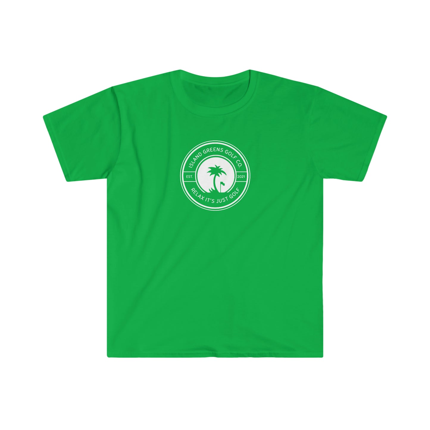 Island Greens Golf Co. T-shirt | White Relax It's Just Golf