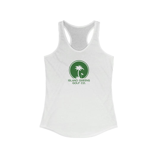 Island Greens Golf Co. Women's Slim-fit Tank | Green Logo