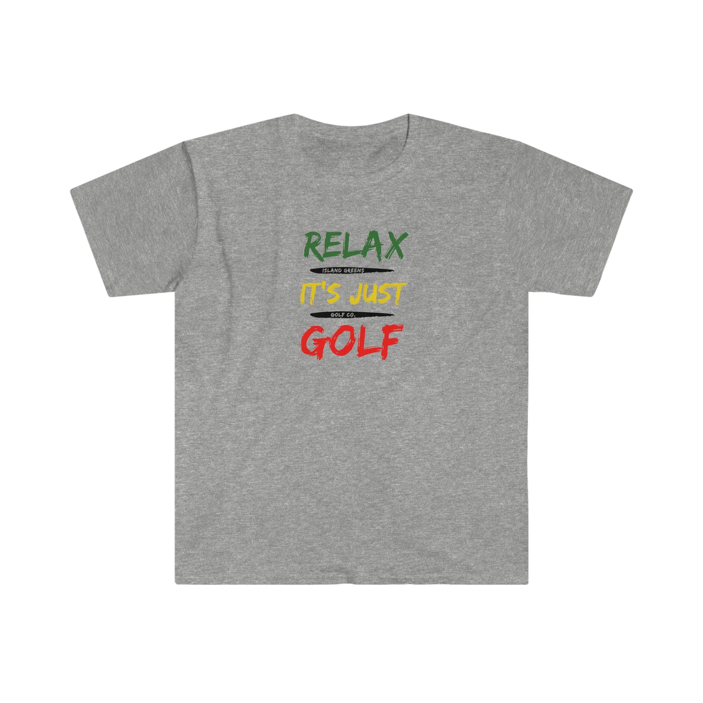 Relax It's Just Golf T-Shirt | Island Greens Golf Co. | Rasta