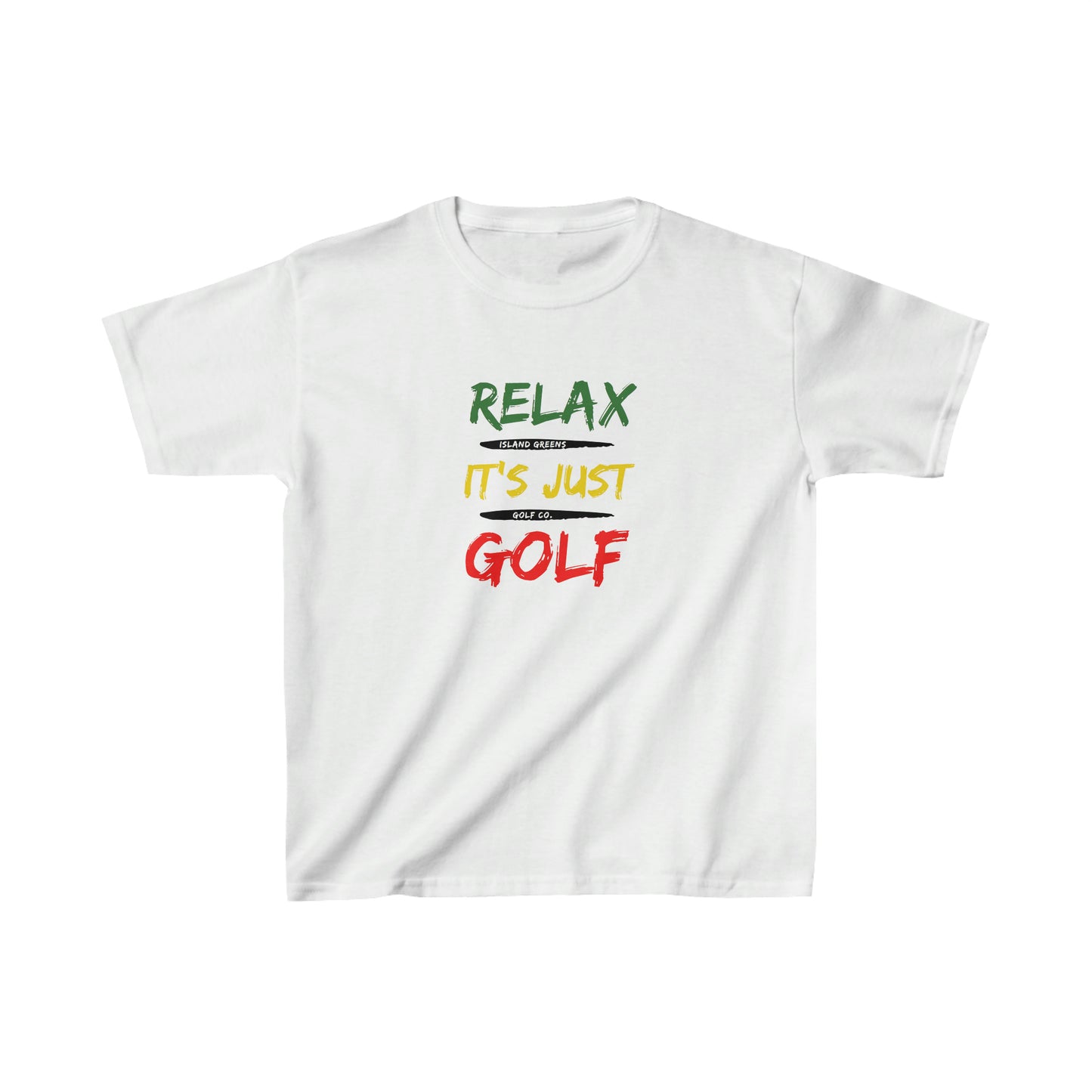 Relax It's Just Golf Kids T-shirt | Island Greens Golf Co. | Rasta