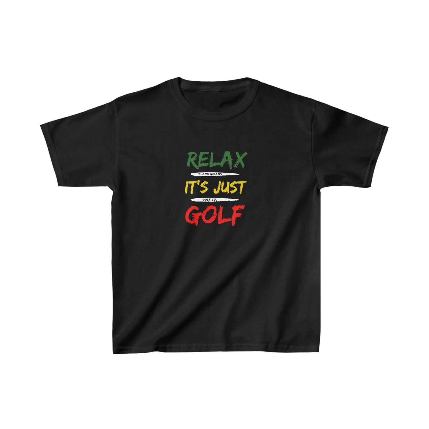 Relax It's Just Golf Kids T-shirt | Island Greens Golf Co. | Rasta